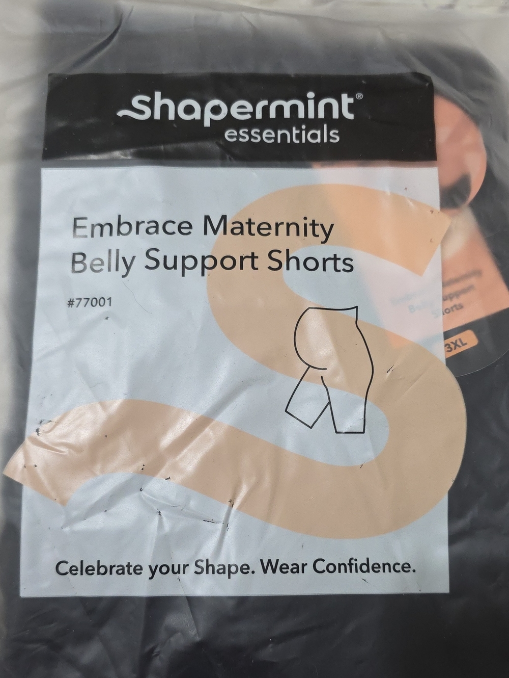 Shapermint Black Embrace Maternity Support Shorts
